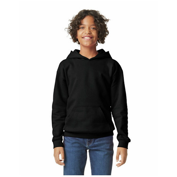Gildan Childrens/Kids Fleece Midweight Hoodie M Svart Black M