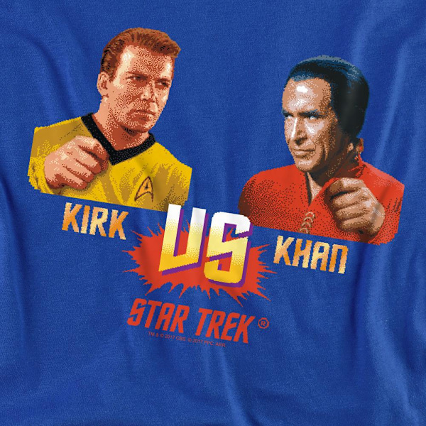 Star Trek Unisex Vuxen Kirk Vs Khan Sweatshirt S Kungsblå Royal Blue S