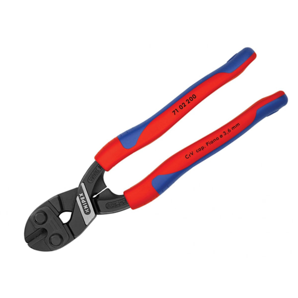 Knipex 71-serien Cobolt Kompakta Bultsaxar Flerkomponentshandtag Gr Multi Colour Multi Component Grip, 200mm