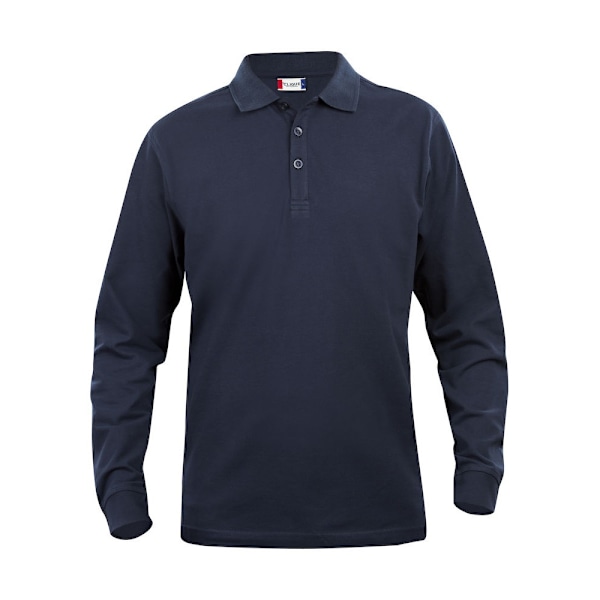 Clique Classic Lincoln långärmad poloskjorta för män 4XL mörkblå Dark Navy 4XL