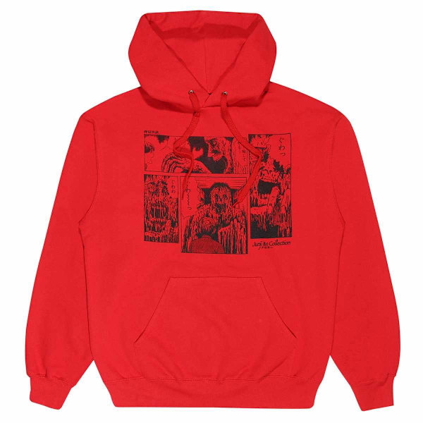 Junji-Ito Unisex Vuxen Smält Hoodie M Röd Red M