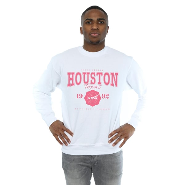 NASA Mens Houston We've Had A Problem Sweatshirt XL Vit White XL