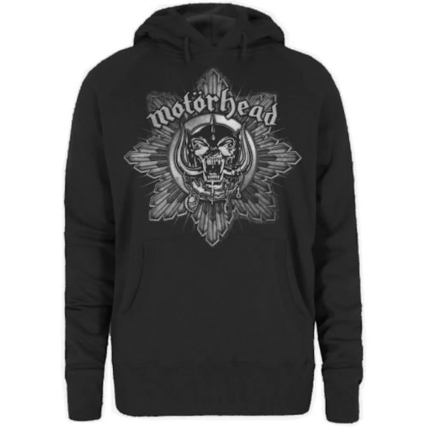 Motorhead Dam/Kvinnor Pig Badge Hoodie S Svart Black S