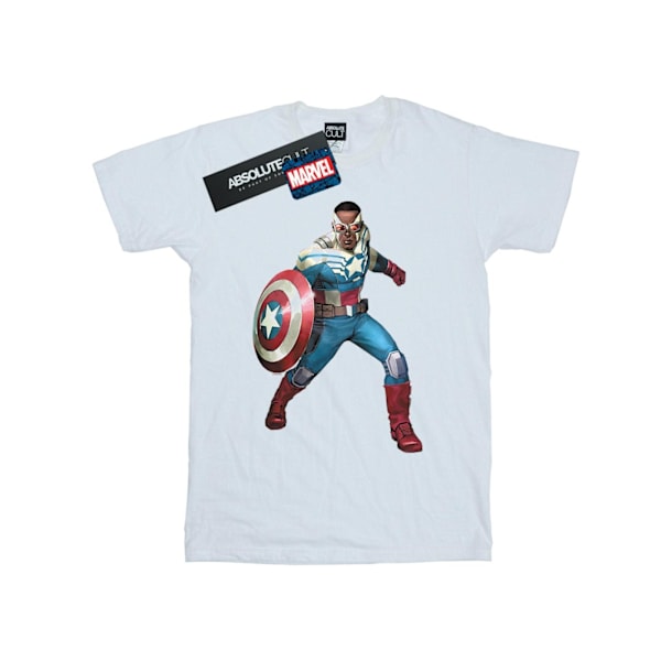 Marvel Dam/Damer Falcon Är Captain America Bomull Boyfriend White M