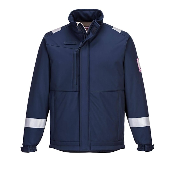 Portwest Herr Modaflame Softshell Jacka M Marinblå Navy M