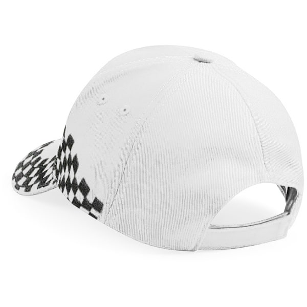 Beechfield Unisex Grand Prix Basebollkeps, One Size, Vit White One Size
