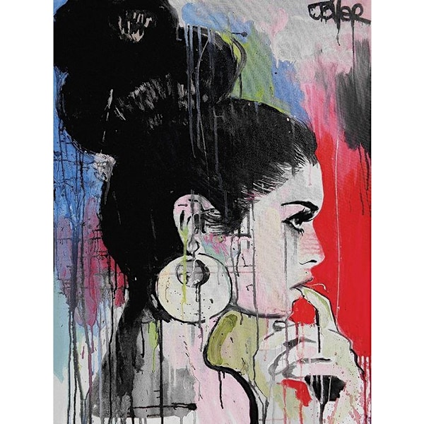 Loui Jover Planets Canvas Print 40cm x 30cm Multifärgad Multicoloured 40cm x 30cm