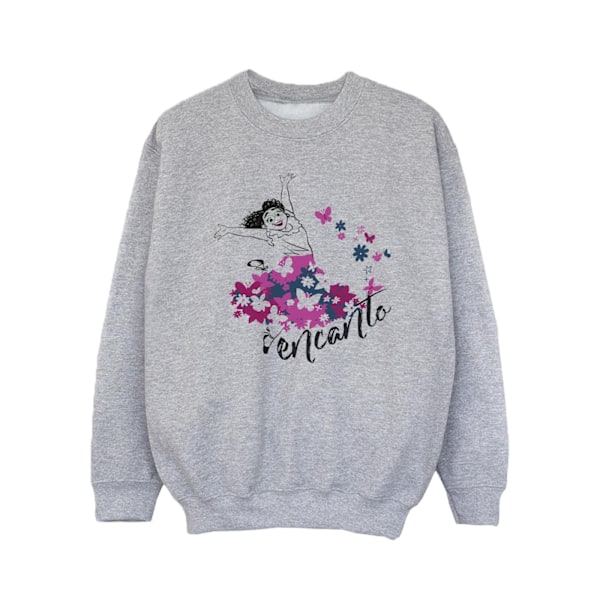 Disney Girls Encanto Mirabel Blomm Sweatshirt 12-13 År Sportgrå Sports Grey 12-13 Years
