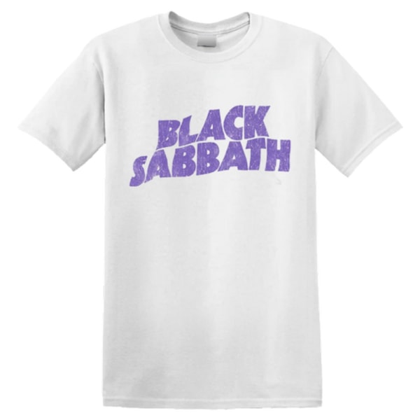 Black Sabbath barn/barn vågig logotyp T-shirt 1-2 år vit White 1-2 Years
