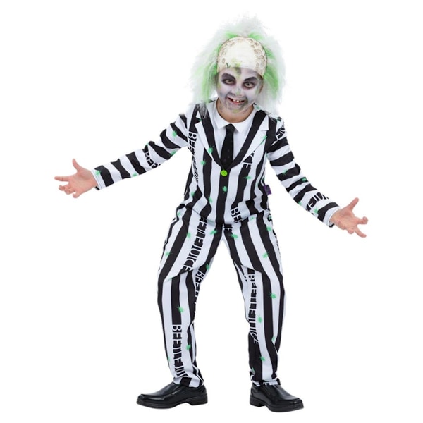 Beetlejuice Pojkar Karaktärskostym Set 3-4 År Svart/Vit Black/White 3-4 Years