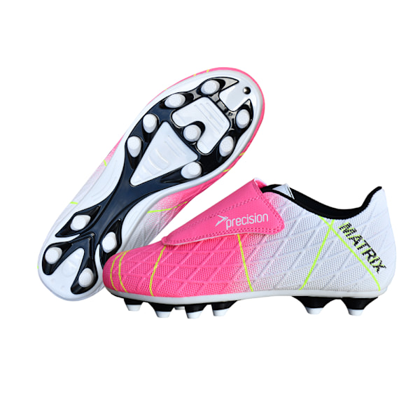 Precision Matrix Fotbollsskor för Barn 4 UK Fuchsia/Vit Fuchsia/White/Lime 4 UK