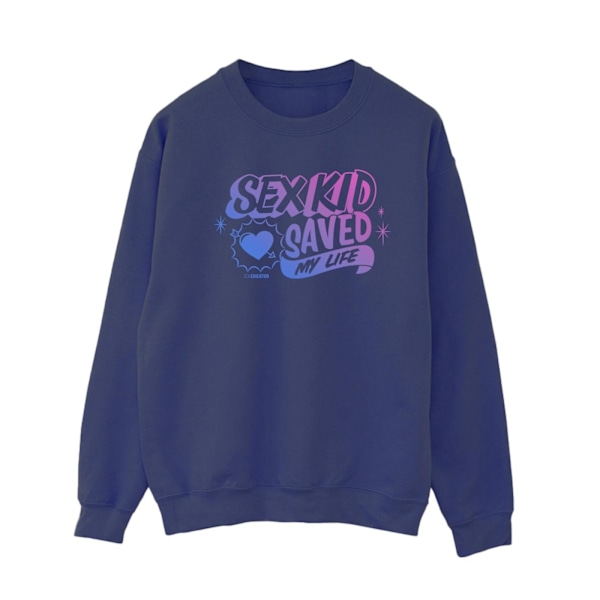 Netflix Dam/Kvinnor Sex Education Sex Kid Blend Sweatshirt XL Navy Blue XL