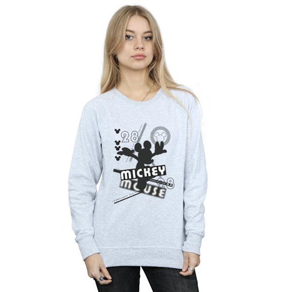 Disney Womens/Ladies Mickey Mouse Always And Forever Sweatshirt Sports Grey S