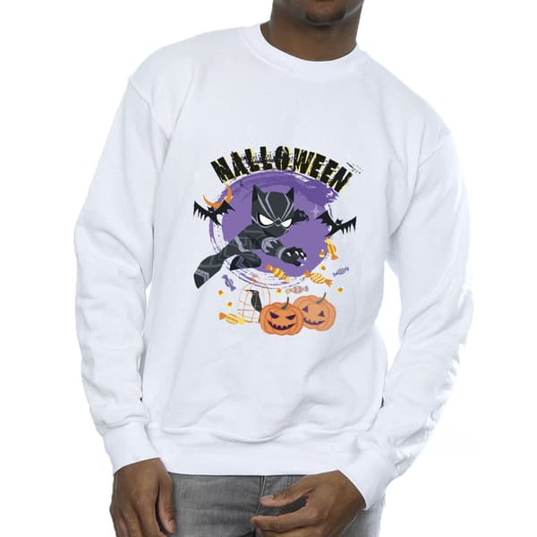Marvel Herr Svart Panther Halloween Sweatshirt XL Vit White XL
