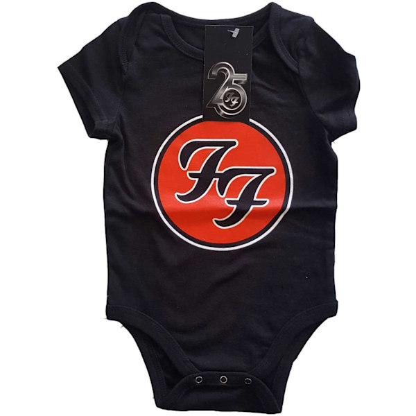 Foo Fighters Babygrow med logotyp för barn/barn 0-3 månader svart Black 0-3 Months