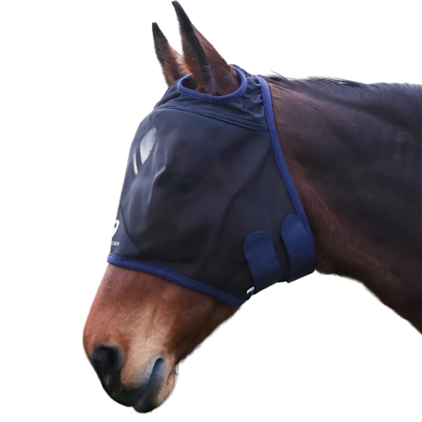 Hy Mesh Häst Halv Flughuva Liten Ponny Svart/Marinblå Black/Navy Small Pony