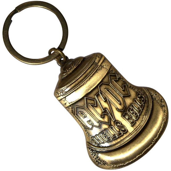 AC/DC Hells Bells Nyckelring One Size Guld Gold One Size