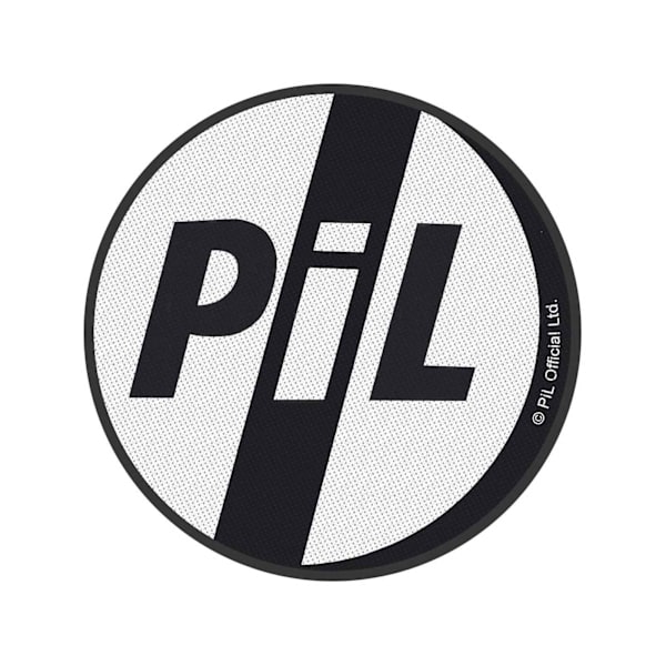 Public Image Ltd Logo Patch One Size Vit/Svart White/Black One Size