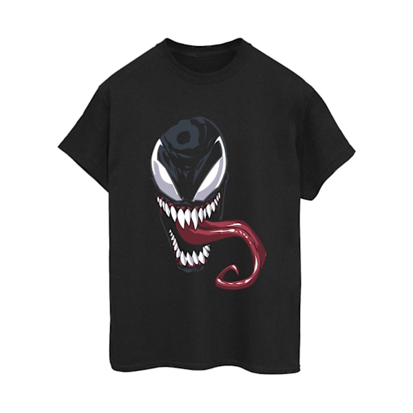 Marvel Dam/Kvinnor Venom Face Bomull Boyfriend T-Shirt XXL Svart Black XXL