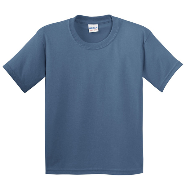 Gildan Youth Unisex Heavy Cotton T-Shirt S Indigo Blå Indigo Blue S