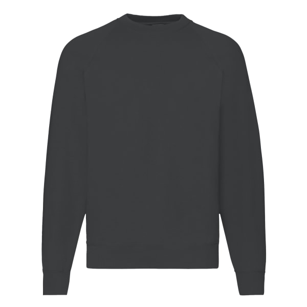 Fruit Of The Loom Herr Raglan Sleeve Belcoro® Sweatshirt L Ligh Light Graphite L