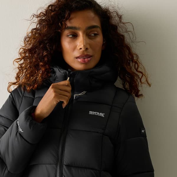Regatta Eyre vadderad jacka för dam, 18 UK, Svart Black 18 UK