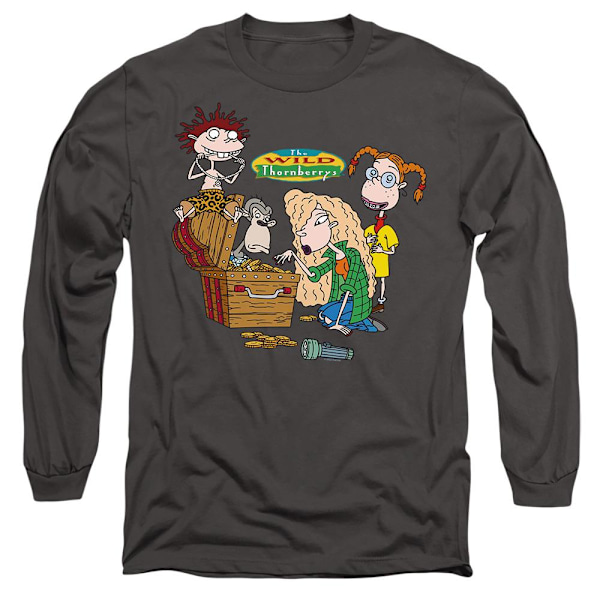 The Wild Thornberrys Unisex Vuxen Treasure Hunt T-Shirt XL Char Charcoal XL