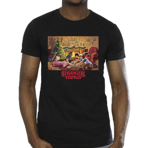 Netflix Stranger Things Jultröja för män, 5XL, svart Black 5XL
