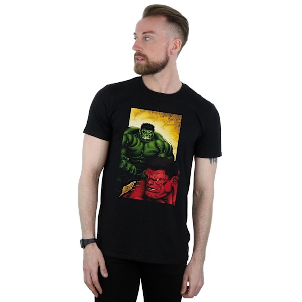 Marvel herr röd Hulk vs grön Hulk T-shirt 3XL svart Black 3XL