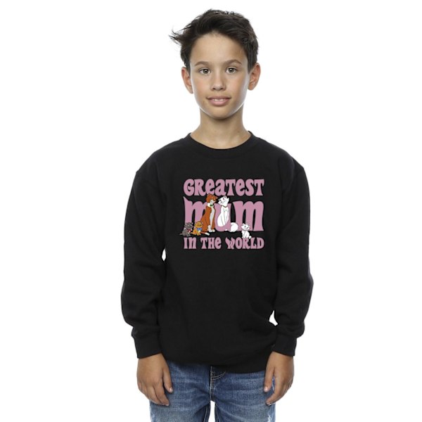 Disney Boys The Aristocats Greatest Mum Sweatshirt 12-13 år Black 12-13 Years