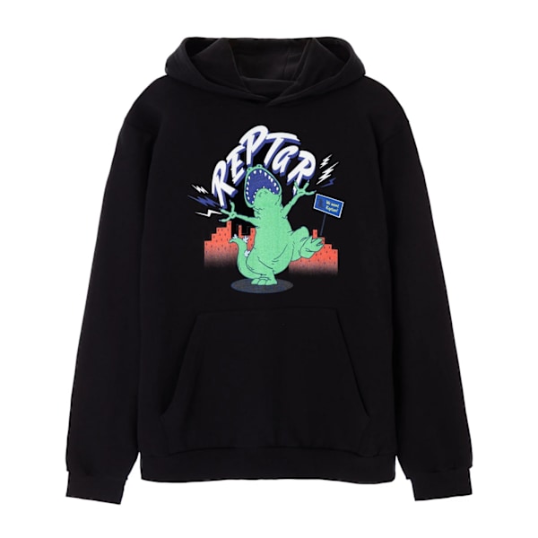 Rugrats Unisex Vuxen Roar Reptar Hoodie L Svart Black L