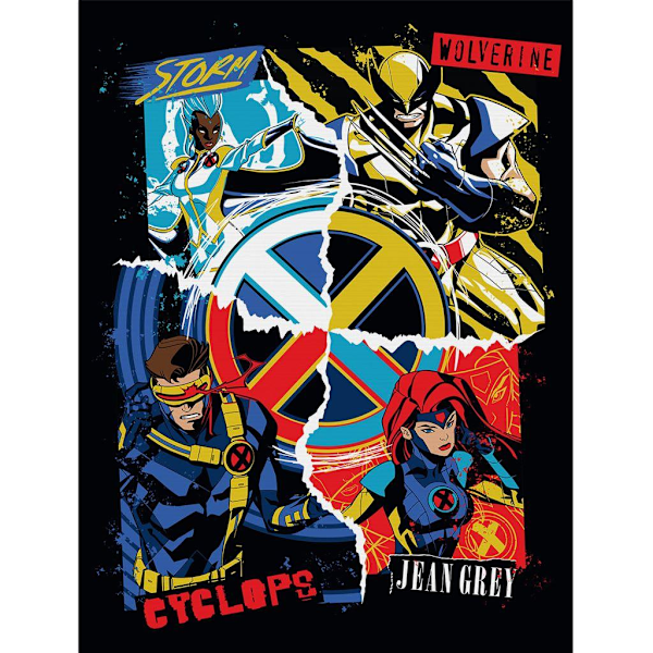 X-Men Retro Future Canvas Print En Storlek Flerfärgad Multicoloured One Size