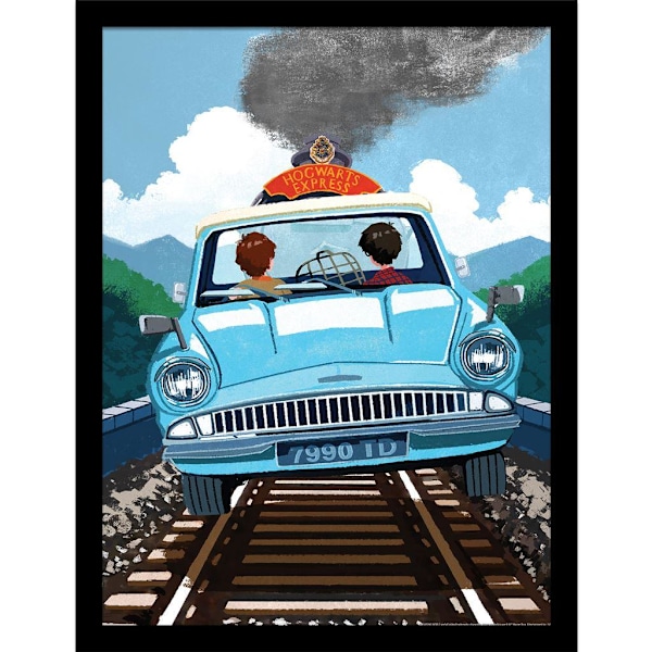 Harry Potter Ser fram emot Hogwarts Express Inramad Poster 40cm Multicoloured 40cm x 30cm