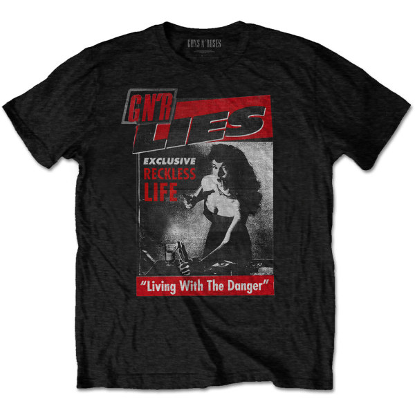 Guns N Roses Unisex Adult Reckless Life T-shirt XL Svart Black XL