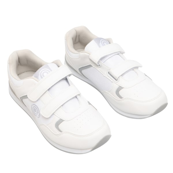 Dek Drive Touch Fastening Trainer-Style Lawn Bowling Shoes för män White/Grey 9 UK