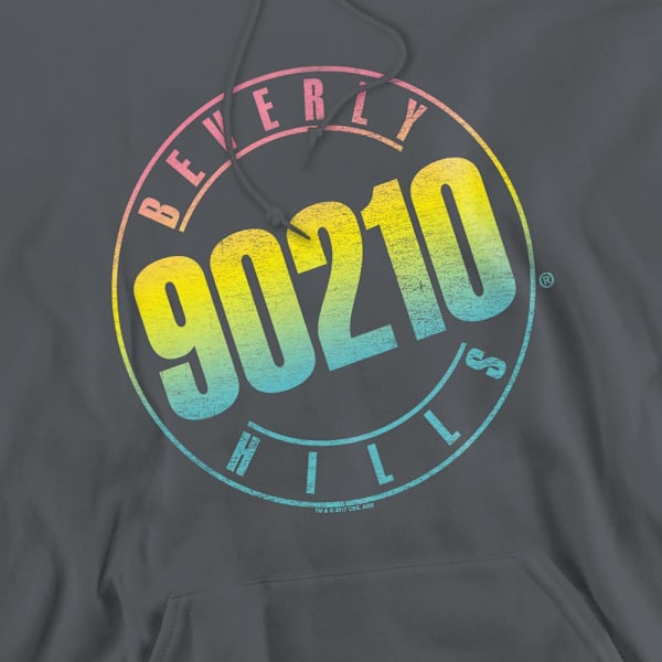 90210 Herr Colour Blend Logotyp Hoodie S Kolgrå Charcoal S