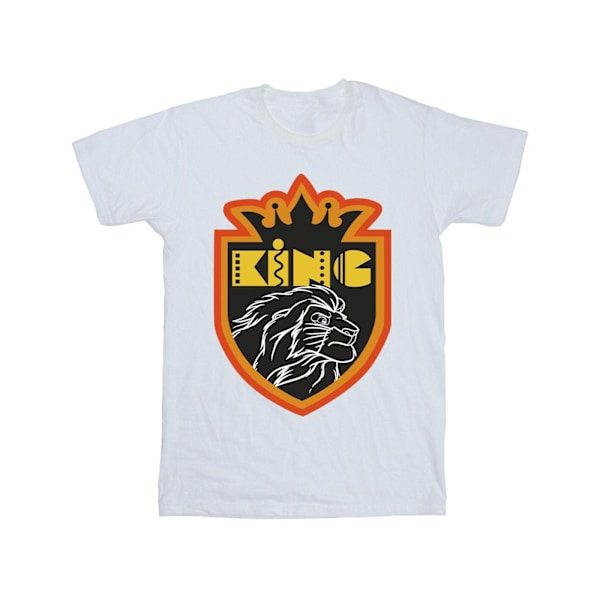 Disney Girls The Lion King Crest Bomull T-shirt 12-13 år Vit White 12-13 Years