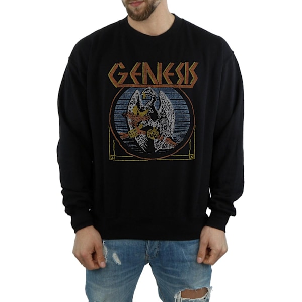 Genesis Distressed Eagle Sweatshirt M Svart Black M