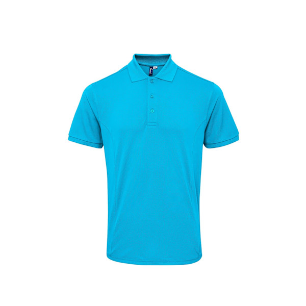 Premier Mens Coolchecker Plus Pique Polo Med CoolPlus 4XL Turkos Turquoise 4XL