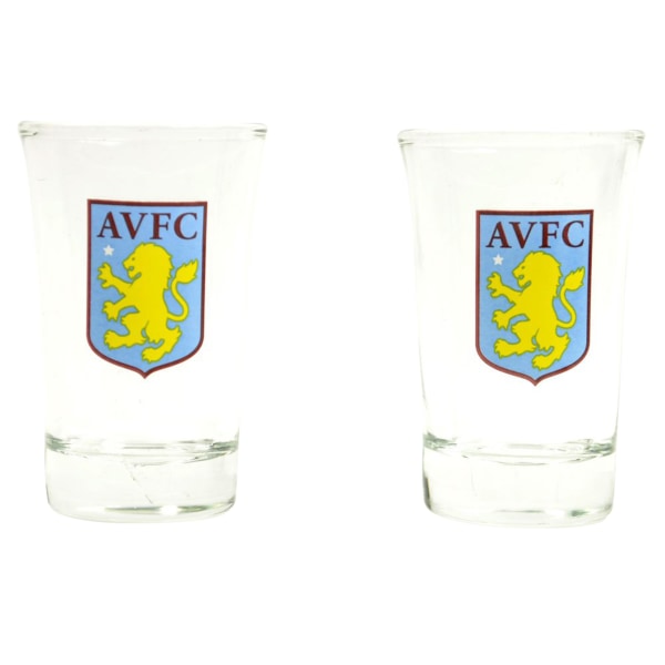 Aston Villa FC Shot Glass (Pack med 2) One Size Burgundy/Gul Burgundy/Yellow One Size