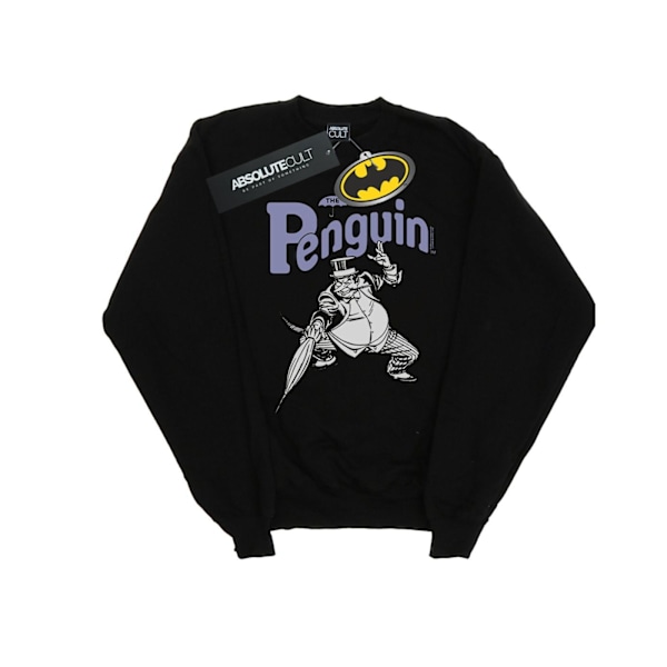 DC Comics Pojkar Pingvin Mono Action Pose Sweatshirt 9-11 År B Black 9-11 Years