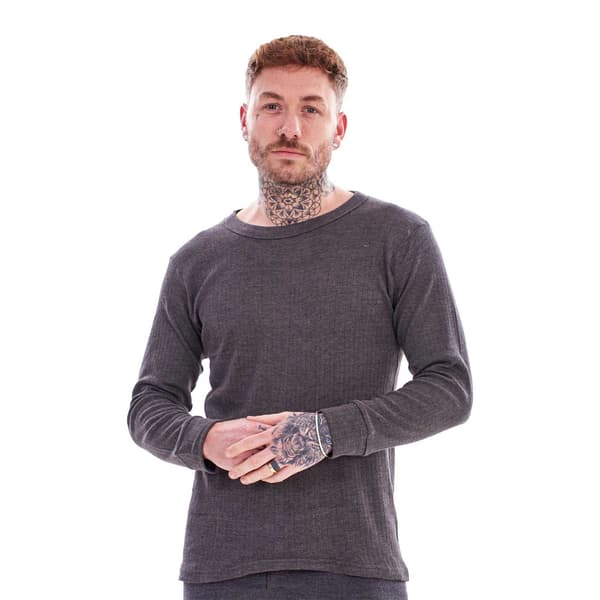 Keanu Termisk Långärmad T-shirt för Män (3-pack) S Grå Grey S