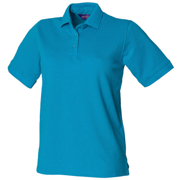 Henbury Dam/Kvinnor 65/35 Poloskjorta L Turkos Turquoise L