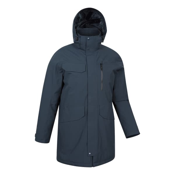 Mountain Warehouse Reid Vattentät Vadderad Jacka Herr L Marinblå Navy L