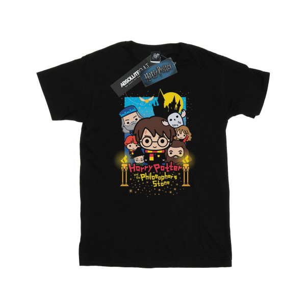 Harry Potter T-shirt för pojkar, Philosopher's Stone, XL, svart Black XL