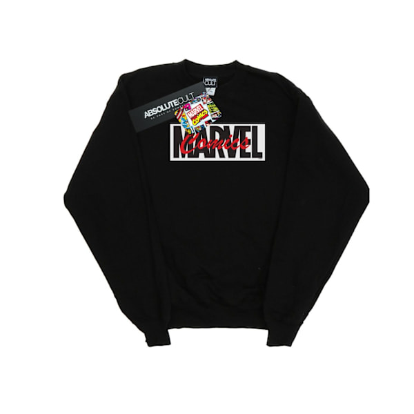 Marvel Dam/Kvinnor Röd Font Logo Sweatshirt XL Svart Black XL