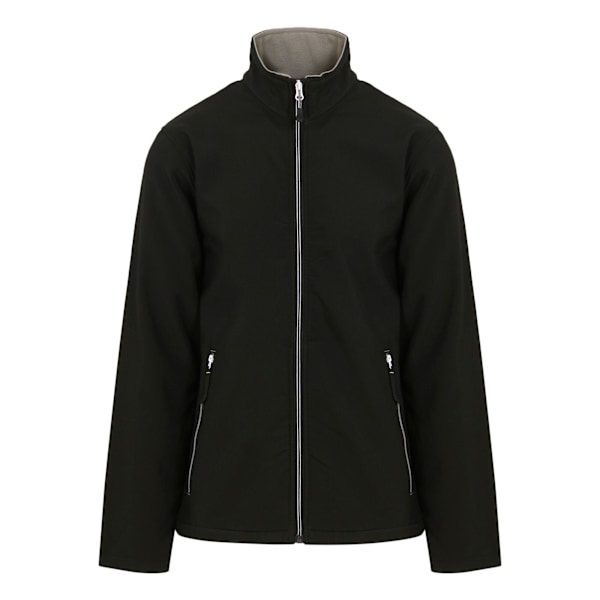 Regatta Professional Herr Enfärgad Dubbellagers Softshelljacka Black/Mineral Grey M