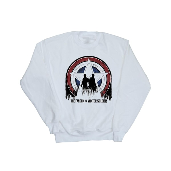 Marvel Herr The Falcon And The Winter Soldier Star Silhouettes White XXL