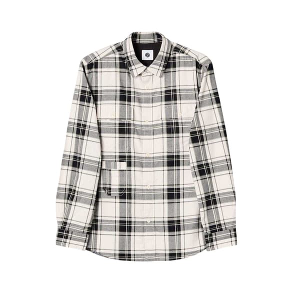 Pretty Green Herrskjorta Woolwich Rutig M Stone Stone M