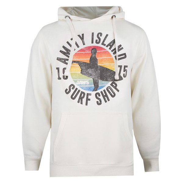 Jaws Herr Amity Surf Shop Hoodie M Ecru Ecru M